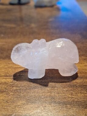 Rosequartz Mini Elephant